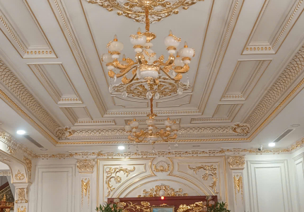 Công trình phào chỉ PU trong không gian hiện đại Quận 2