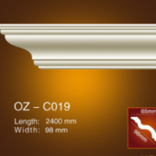 Mẫu Phào Chỉ PU Cổ Trần Trơn OZ-C019