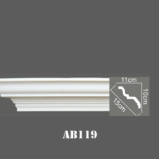 Phào Cổ Trần Trơn PU - AB119