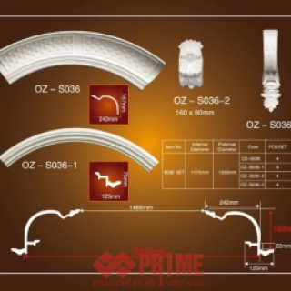 Mẫu cột nhưa PU số 2