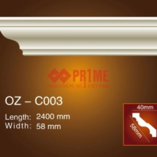 Mẫu phào chỉ trơn OZ-C003