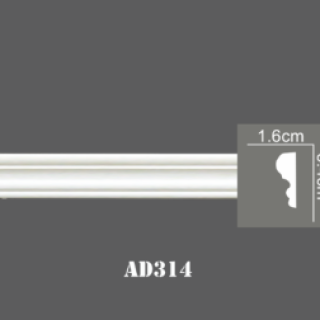 Phào Nẹp Trơn PU - AD314