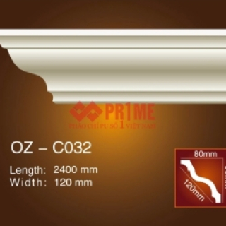 Mẫu phào chỉ trơn OZ-C032