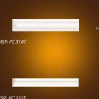 Mẫu Phào Chỉ PS Trắng trơn PC 250T vs PC 310T