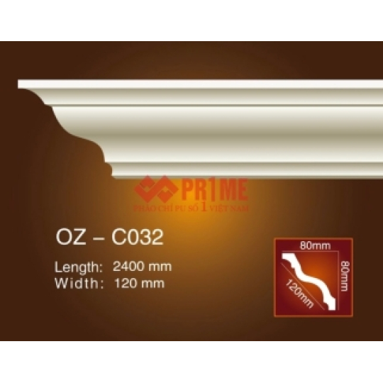 Mẫu phào chỉ trơn OZ-C032