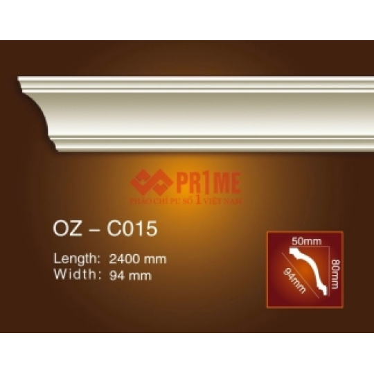 Mẫu phào chỉ trơn OZ-C015