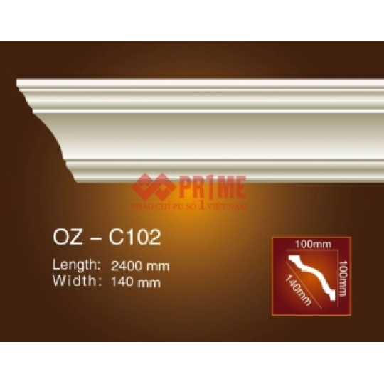 Mẫu phào chỉ trơn OZ-C102