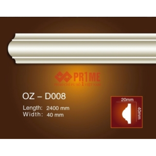 Mẫu phào chỉ trơn OZ-D008
