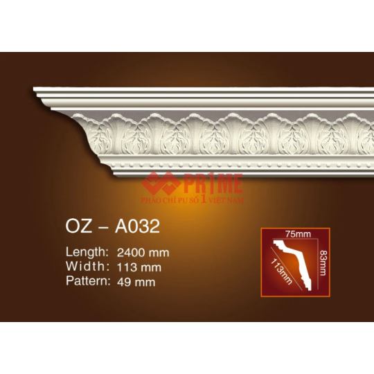 Phào chỉ mẫu OZ-A032