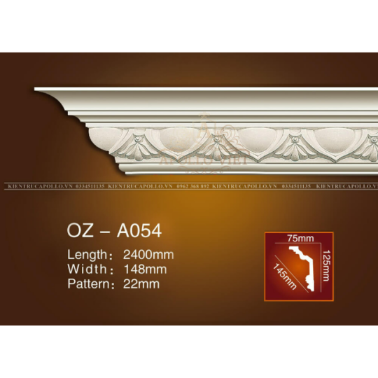 Phào chỉ mẫu OZ-A054